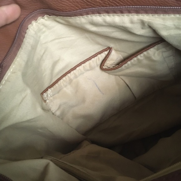 Brown and Gold Large Shoulder Bag - Picture 10 of 10